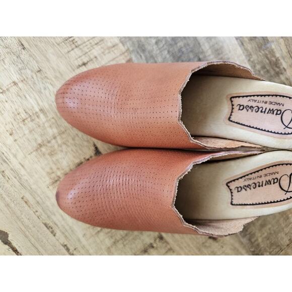 Daw Nessa Vintage Mule Heel Clogs Women's Size 5 Made in Italy Boho Classic - Picture 11 of 12